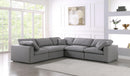 Serene Grey Linen Fabric Deluxe Cloud Modular Sectional - NY Furniture Direct (NY)