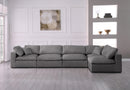 Serene Grey Linen Fabric Deluxe Cloud Modular Sectional - NY Furniture Direct (NY)