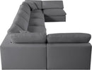 Serene Grey Linen Fabric Deluxe Cloud Modular Sectional - NY Furniture Direct (NY)