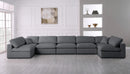 Serene Grey Linen Fabric Deluxe Cloud Modular Sectional - NY Furniture Direct (NY)
