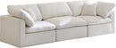 Plush Cream Velvet Standard Cloud Modular Sofa - NY Furniture Direct (NY)