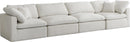 Plush Cream Velvet Standard Cloud Modular Sofa - NY Furniture Direct (NY)
