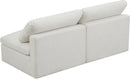 Plush Cream Velvet Standard Cloud Modular Sofa - NY Furniture Direct (NY)