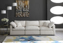 Plush Cream Velvet Standard Cloud Modular Sofa - NY Furniture Direct (NY)