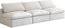 Plush Cream Velvet Standard Cloud Modular Sofa - NY Furniture Direct (NY)