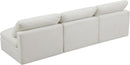 Plush Cream Velvet Standard Cloud Modular Sofa - NY Furniture Direct (NY)