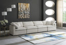 Plush Cream Velvet Standard Cloud Modular Sofa - NY Furniture Direct (NY)