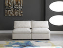 Plush Cream Velvet Standard Cloud Modular Sofa - NY Furniture Direct (NY)