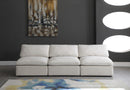 Plush Cream Velvet Standard Cloud Modular Sofa - NY Furniture Direct (NY)