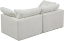 Plush Cream Velvet Standard Cloud Modular Sofa - NY Furniture Direct (NY)