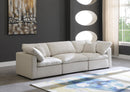 Plush Cream Velvet Standard Cloud Modular Sofa - NY Furniture Direct (NY)