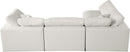Plush Cream Velvet Standard Cloud Modular Sectional - NY Furniture Direct (NY)