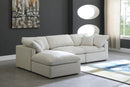 Plush Cream Velvet Standard Cloud Modular Sectional - NY Furniture Direct (NY)