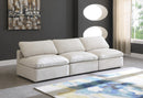 Plush Cream Velvet Standard Cloud Modular Sofa - NY Furniture Direct (NY)