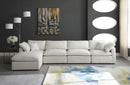 Plush Cream Velvet Standard Cloud Modular Sectional - NY Furniture Direct (NY)
