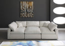 Plush Cream Velvet Standard Cloud Modular Sectional - NY Furniture Direct (NY)