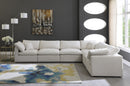 Plush Cream Velvet Standard Cloud Modular Sectional - NY Furniture Direct (NY)