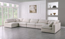 Plush Cream Velvet Standard Cloud Modular Sectional - NY Furniture Direct (NY)