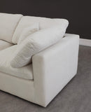 Plush Cream Velvet Standard Cloud Modular Sectional - NY Furniture Direct (NY)