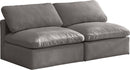 Plush Grey Velvet Standard Cloud Modular Sofa - NY Furniture Direct (NY)