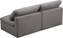 Plush Grey Velvet Standard Cloud Modular Sofa - NY Furniture Direct (NY)
