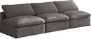 Plush Grey Velvet Standard Cloud Modular Sofa - NY Furniture Direct (NY)