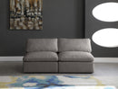Plush Grey Velvet Standard Cloud Modular Sofa - NY Furniture Direct (NY)