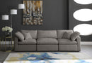 Plush Grey Velvet Standard Cloud Modular Sofa - NY Furniture Direct (NY)