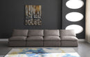 Plush Grey Velvet Standard Cloud Modular Sofa - NY Furniture Direct (NY)