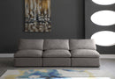 Plush Grey Velvet Standard Cloud Modular Sofa - NY Furniture Direct (NY)