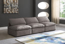 Plush Grey Velvet Standard Cloud Modular Sofa - NY Furniture Direct (NY)