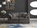Plush Grey Velvet Standard Cloud Modular Sofa - NY Furniture Direct (NY)