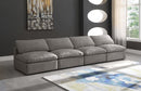 Plush Grey Velvet Standard Cloud Modular Sofa - NY Furniture Direct (NY)