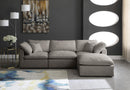 Plush Grey Velvet Standard Cloud Modular Sectional - NY Furniture Direct (NY)