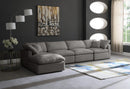 Plush Grey Velvet Standard Cloud Modular Sectional - NY Furniture Direct (NY)