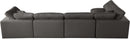 Plush Grey Velvet Standard Cloud Modular Sectional - NY Furniture Direct (NY)
