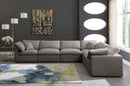 Plush Grey Velvet Standard Cloud Modular Sectional - NY Furniture Direct (NY)