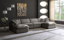 Plush Grey Velvet Standard Cloud Modular Sectional - NY Furniture Direct (NY)
