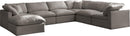 Plush Grey Velvet Standard Cloud Modular Sectional - NY Furniture Direct (NY)