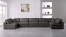 Plush Grey Velvet Standard Cloud Modular Sectional - NY Furniture Direct (NY)