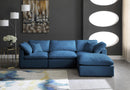 Plush Navy Velvet Standard Cloud Modular Sectional - NY Furniture Direct (NY)