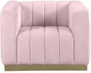 Marlon Pink Velvet Chair