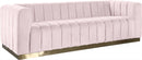 Marlon Pink Velvet Sofa