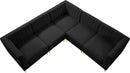 Alina Black Velvet Modular Sectional - NY Furniture Direct (NY)