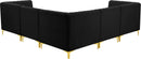 Alina Black Velvet Modular Sectional - NY Furniture Direct (NY)