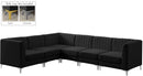 Alina Black Velvet Modular Sectional - NY Furniture Direct (NY)