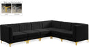 Alina Black Velvet Modular Sectional - NY Furniture Direct (NY)