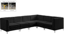 Alina Black Velvet Modular Sectional - NY Furniture Direct (NY)