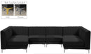 Alina Black Velvet Modular Sectional - NY Furniture Direct (NY)