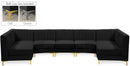 Alina Black Velvet Modular Sectional - NY Furniture Direct (NY)